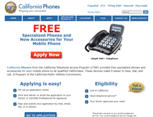 Tablet Screenshot of californiaphone.org